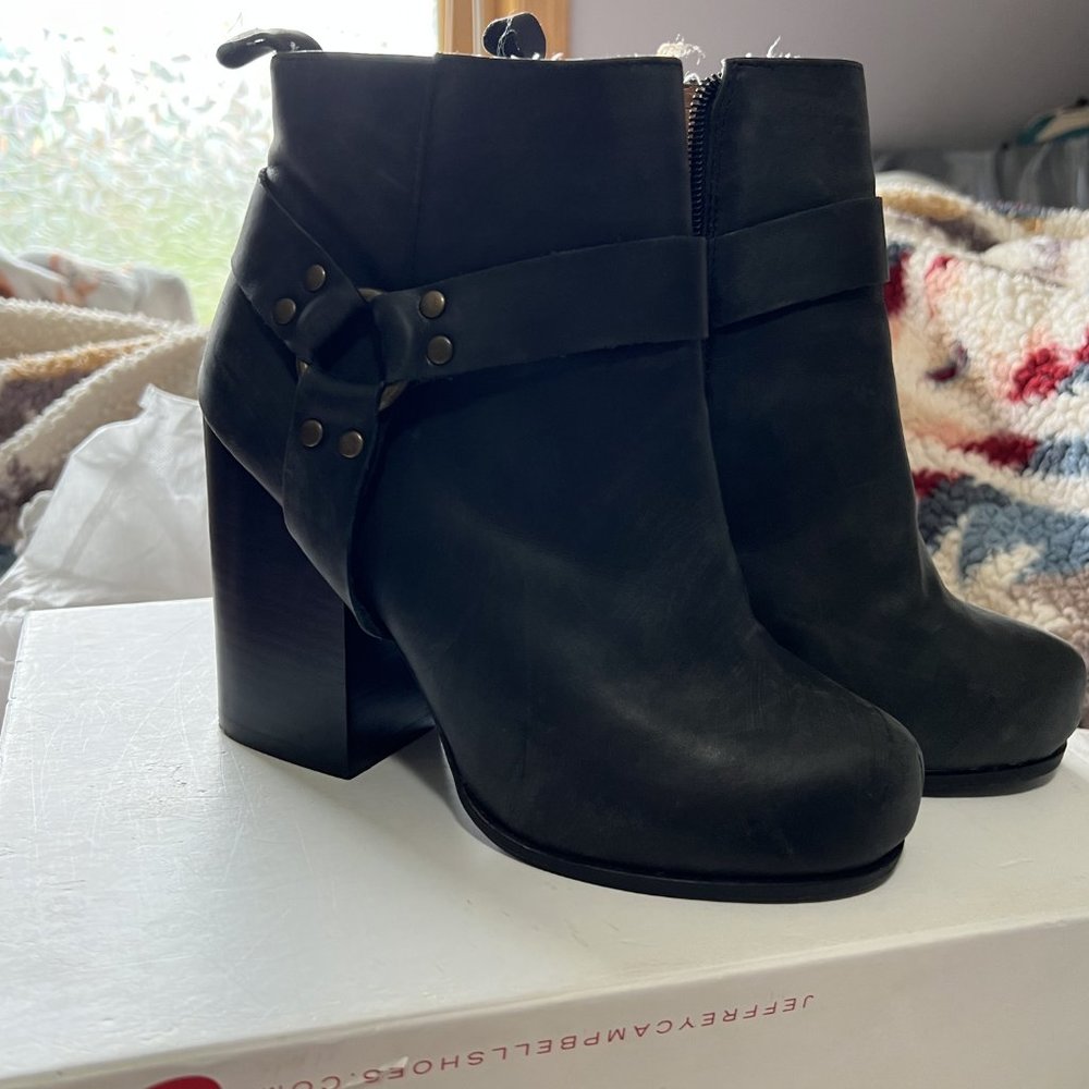 Jeffrey Campbell X Nasty Gal Rum Moto Boots Size 6.5